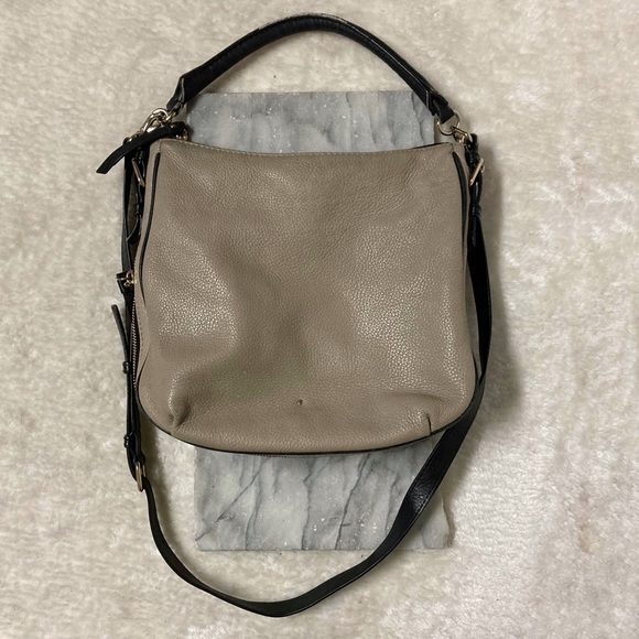 kate spade Handbags - Kate Spade Crossbody Bag Leather Grey Bottom